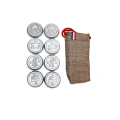 GENERICO - Tejos de Rayuela con Funda de Transporte Diseño Diferenciado