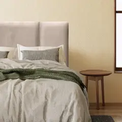 ESPACIO HOGAR - Respaldo de Cama Block Felpa Beige 1,5 Plazas