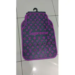 GENERICO - Set pisos alfombras pisaderas goma marca supreme morado