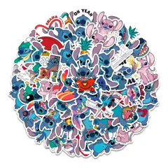 GENERICO - Pack X50 Stickers Lilo Y Stitch Pegatinas