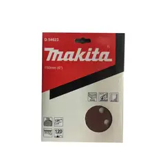 MAKITA - Discos Lija Velcro (10u) 150mm Grano 120 D-54623