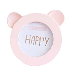 BILBOLA - Marco de fotos orejas de oso rosado