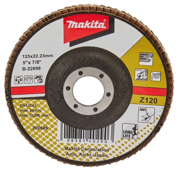 Disco traslapado Z120 Fibra Vidrio Angulo 125mm B-22698