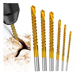 KUANGYE - 6 Brocas Fresa Cortar Tallar Madera Metal Carpintería