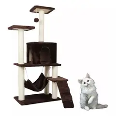 MUNDO MAGIA - Rascador Repisa Para Gatos Casita 140cm X 60cm X 40cm