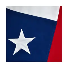 GENERICO - Bandera Chilena Bordada Tela 140x210cm Doble Costura Refozada