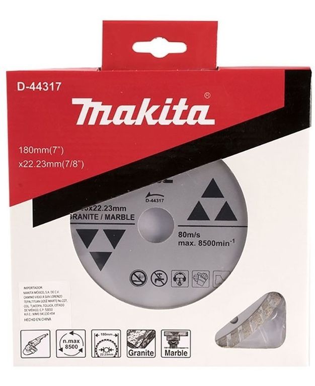 Disco diamantado turbo ondulado 180 mm grano mármol D-44317