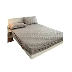 DEWINNER - Cubre colchon impermeable hipoalergenico 1.5 gris