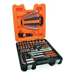 BAHCO - Juego 103 Herramientas Llaves Y Dados 14 Y 12 S103