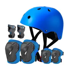 GENERICO - Set Protecciones y Casco Niño Niña Patines Bicicleta Large