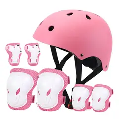 GENERICO - Set Protecciones y Casco Niño Niña Patines Bicicleta Small