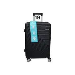 DINASTELLA - Maleta De Viaje Rigida Con Ruedas Y Candado19 Litros Negro Abs Jr1801