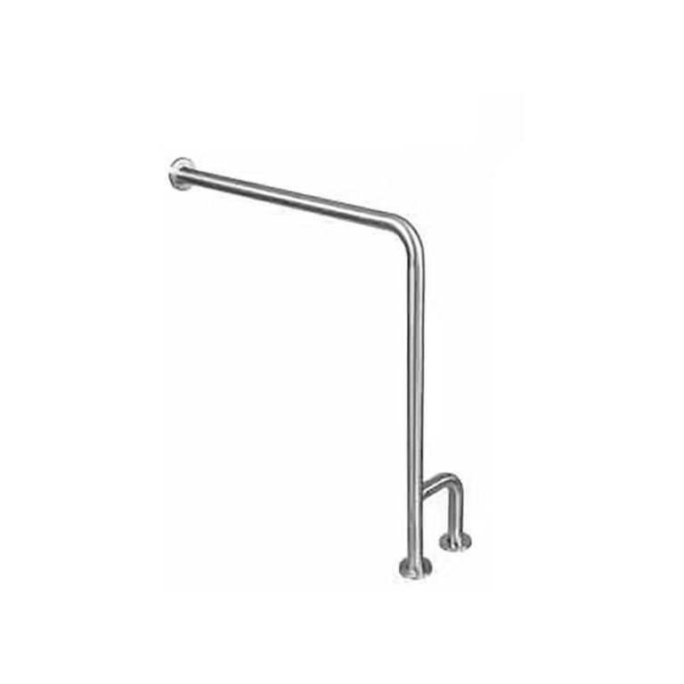 Barra De Seguridad Baño Angular Muro-Piso Doble Izquierda MAXCARE
