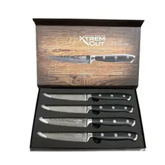 SWISS NATURE LABS - Xtreme Cut Steak Series Set 4 Cuchillos Para Carne