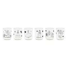 GREEN GLASS - Disney Princesa: Colección Cute - Juego de 6 Vasos
