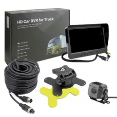 OEM - KIT PARA CAMION DVR Y PANTALLA 7" Y 2 CAMARAS (1 CAMARA INTEGRADA + 1 CAMARA)