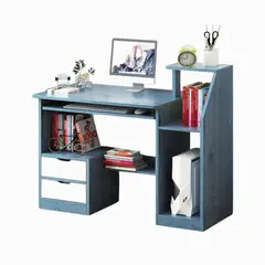 IMPORTCLICK - Escritorio Mesa Librero Gaveta PC 117x40x92 Azul