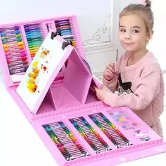 GENERICO - Set Kit De 208 Piezas Arte Para Niños Dibujo Portátil