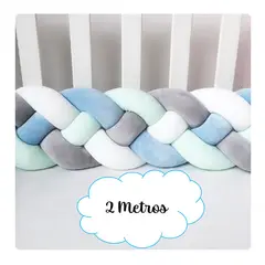 GENERICO - Protector Trenzado Chichonera Para Cuna 2 Metros - Modelo 2