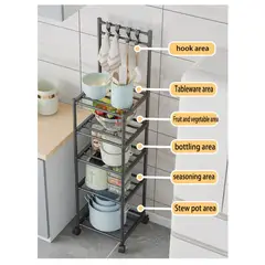 GENERICO - Estante Organizador 5 Niveles Multifuncional Repisas Cocina