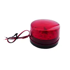 OEM - BALIZA LED STROBO 15 LED MINI ROJA 12 VOLT IDEAL PARA ALARMA COMUNITARIA