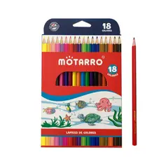 MOTARRO - Lápices de colores - 18 unidades