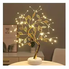 GENERICO - Bonsai Luz Hadas CÁLIDA y HOJAS Decoración Hogar