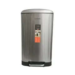SIMPLIT - Basurero Cocina Iron 40lts Pedal Acero Inox