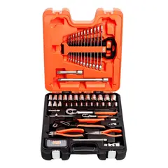 BAHCO - Juego 80 Herramientas Llaves Y Dados 14 Y 12 S81mix