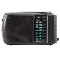 PHILCO - Radio Portatil AM/FM IC-X40 Con Audifonos Negro