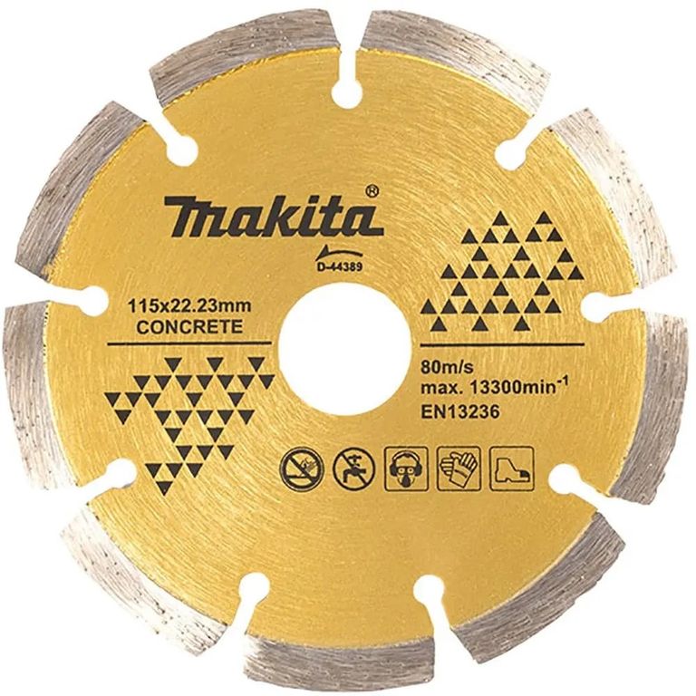 DISCO DIAMANTADO SEGMENTADO 115X2223MM PARA CONCRETO D-44389