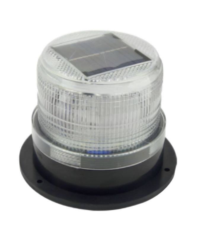 BALIZA LED STROBO SOLAR PARA AUTO CON IMAN AZUL-ROJO