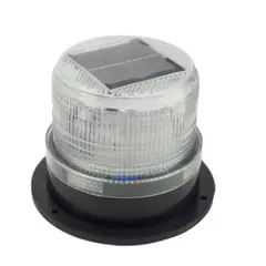 OEM - BALIZA LED STROBO SOLAR PARA AUTO CON IMAN AZUL-ROJO