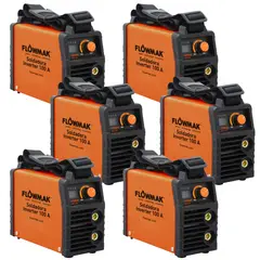 FLOWMAK - Pack 6 Soldadoras Inverter 100 Amperes