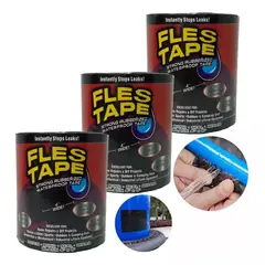 GENERICO - X3 Cinta Pega Todo Fles Seal 4 Pulgadas Cinta Fles Tape