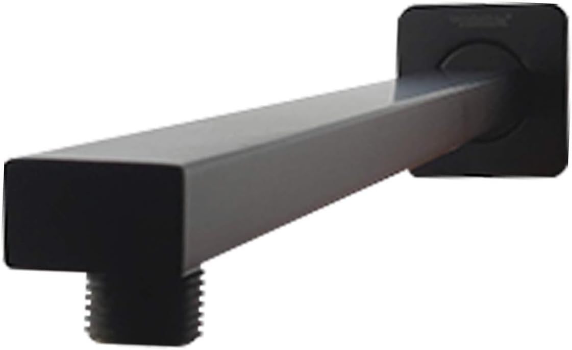 Brazo De Ducha 40 Cms Negro Mate Acero Inox Schwartz