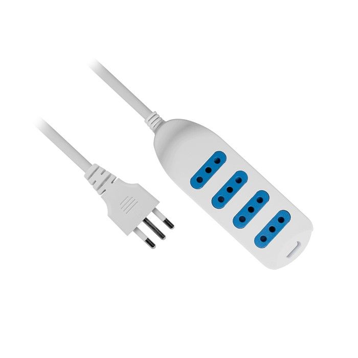 Alargador Eléctrico 450B 5 Mts 4 Pos Blanco