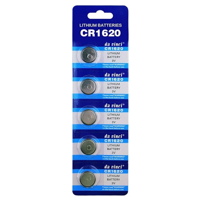 Pack 5 Pilas Cr1620 3V Lithium Botón Litio