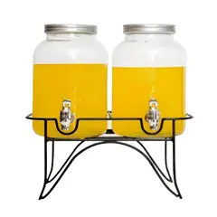 Pasteleria - Dispensador De Bebidas Dispensadores Jugo Atril Doble 3L