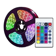 GENERICO - Cintas Led Colores Con Control De 5m Tira De Luces