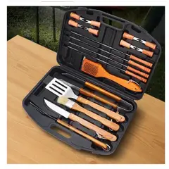 GENERICO - Kit De Herramientas O Utensilios Para Asados 18 Piezas