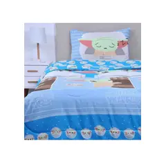 MASHINI - Plumón Infantil Disney Apto 1 PL Y 1.5 PL swars mandalorian blue