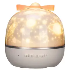 GENERICO - Lámpara Proyector Velador De 6 Motivos Recargable Giratorio