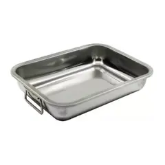 GENERICO - Bandeja Asadera Budinera Acero Inoxidable Profunda 30x40