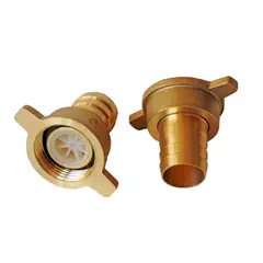 TAUMM - Union Conector Llave Manguera De Bronce 34 Para Llave 34