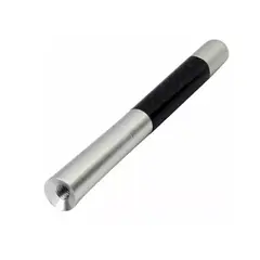 GENERICO - Antena Universal Metalica Carbono Auto Adaptadores PLATA