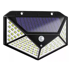 GENERICO - Foco Con Sensor Movimiento Foco Led Solar Exterior 100 Leds