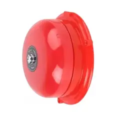 BELL - Timbre Campana Alarma 6p 220vac Metal Rojo Escuela Incendio
