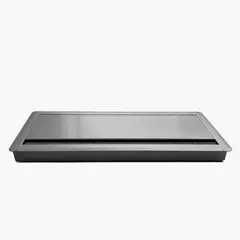 FORM OFFICE - Pasacables Rectangular Gris claro Form