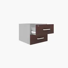 FORM OFFICE - Cajonera Melamina Colgante Wengue/Gris Form